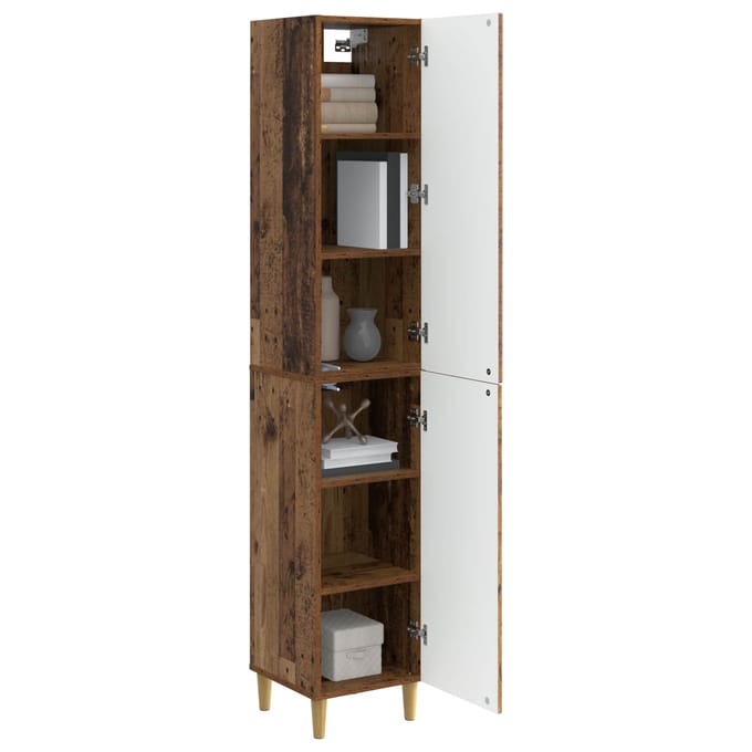 vidaXL - Kast - Set - 2 - st - Bewerkt - hout