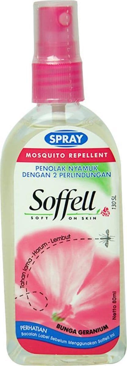 Soffell Soft on Skin muggenspray (Bunga Geranium) - 80ml