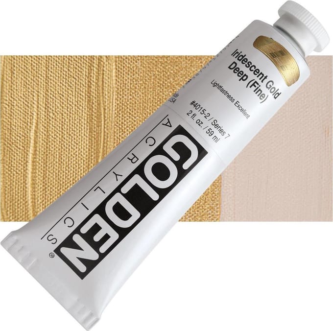 Golden Heavy Body Acrylverf serie 7 | Iridescent Gold Deep (Fine) (4015-2) 59 ml