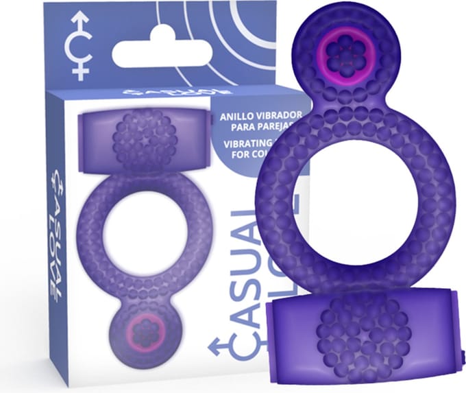 CASUAL LOVE | Casual Ring Vibrating Double Pleasure Purple