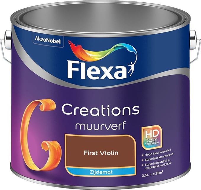 Flexa - Creations Muurverf Zijdemat - First Violin - Mengverf - 2,5 L
