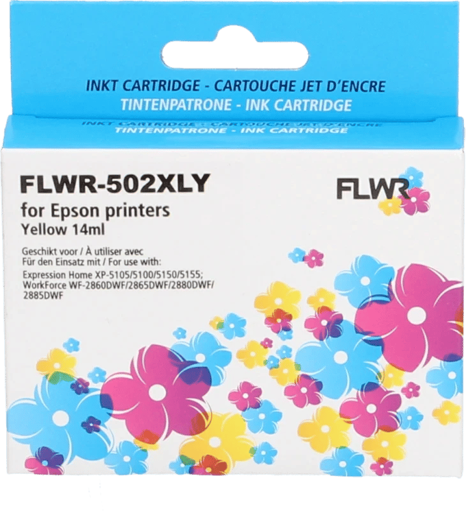 FLWR - Inktcartridge / 502XL / Geel - Geschikt voor Epson