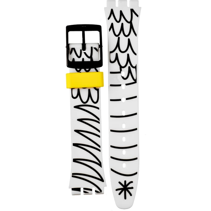 Swatch Plastic - Originals Medium (34mm) /Access/Solar/Musicall/Stop - G/SK/SL/SR/SS/SO28 AGB303 GB303 Pesciolini Horlogeband