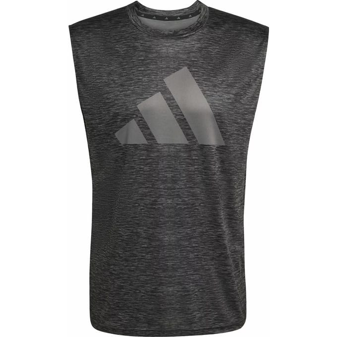 Adidas Workout Essentials Brandlove Mouwloos T-shirt Grijs S / Regular Man