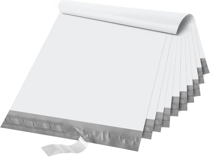Witte Poly Mailers 19x24 - 100 Stuks - Zelfklevend - Stevig & Beschermend