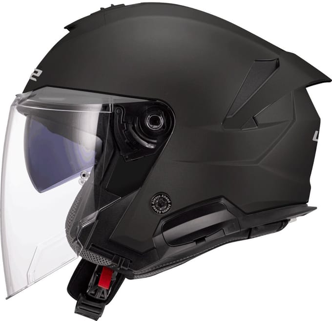 LS2 OF618 Verso II Solid Mat Zwart Jethelm - Maat M - Helm