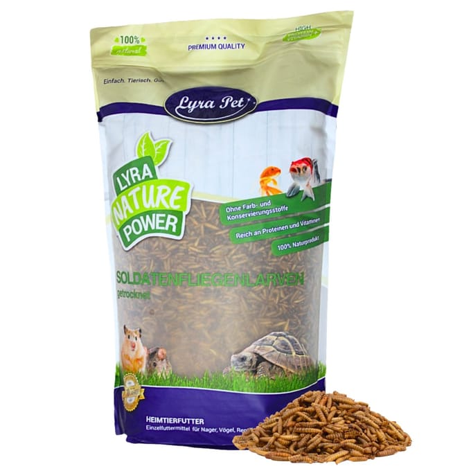 1 kg Lyra Pet® soldaatvlieglarven