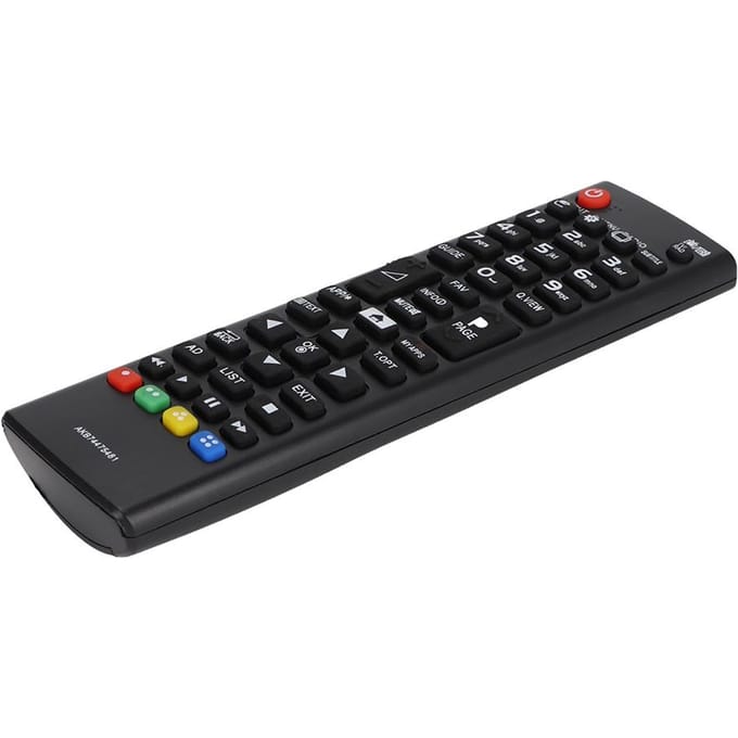 ABS-materiaal behuizing tv-afstandsbediening voor LG AKB74475481, werkt op batterijen wit