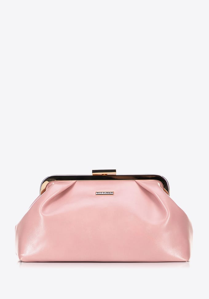 Wittchen Dames handtas van imitatieleer met sluiting, roze, eco-leer