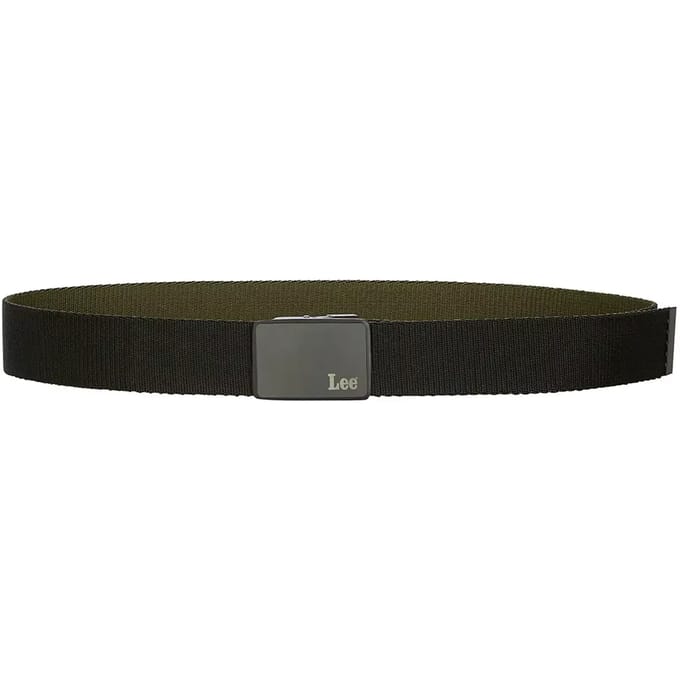 Lee Reversible Webbing Riem Groen 85 cm Man