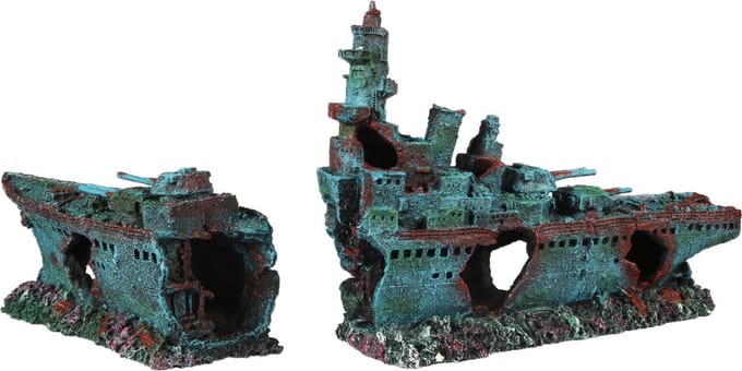 Aqua Della Slagschip 1 - Aquarium - Ornament - 68x15.2x27 cm