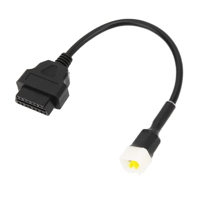 6-pins OBD2 Diagnostische Adapter Plastic Motorfoutdetector Tool Vervanging voor Delphi Motorfiets gray