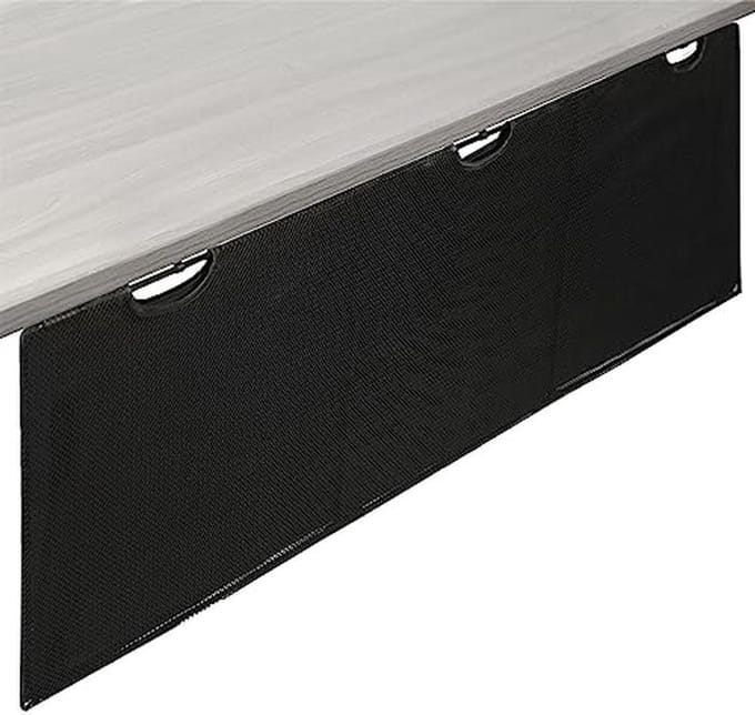 60" Onderbureau Privacy en Kabelmanagement Organizer