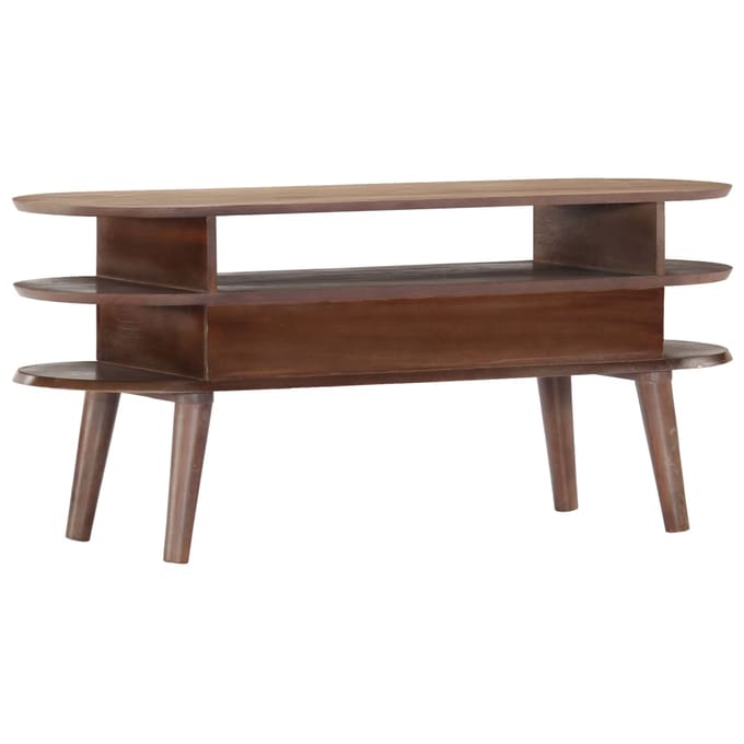 vidaXL - Tv-meubel - 110x35x50 - cm - massief - acaciahout