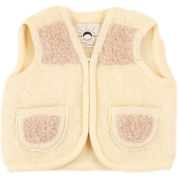 Mouwloze meisjes fleece met rits Moonrise Ayla