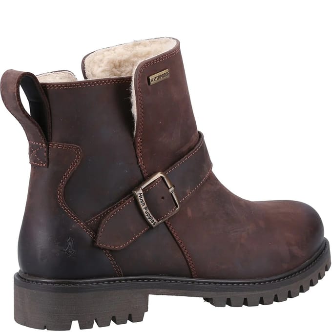 Hush Puppies Meisjes Mini Wakely Leren Laarzen (Bruin)
