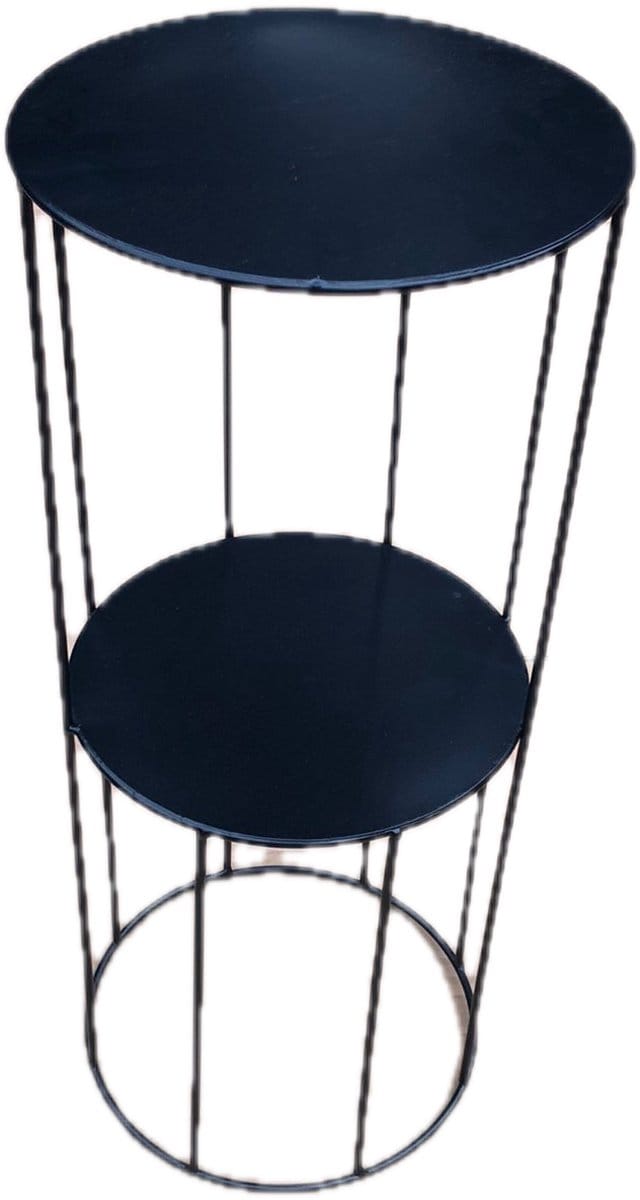 Bloemstandaard twee lagen-Plantentafel D25 , H 60 cm