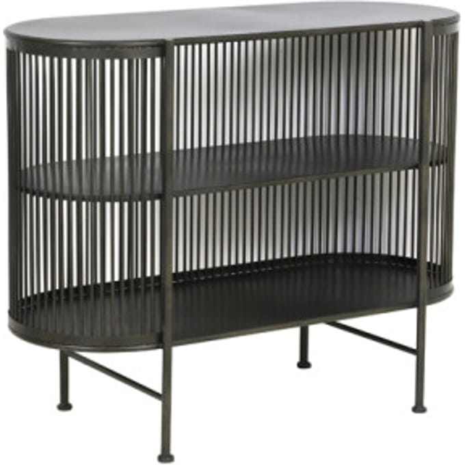 Light & Living Yinthe Open Wandkast - Zwart - 100x40x80 cm