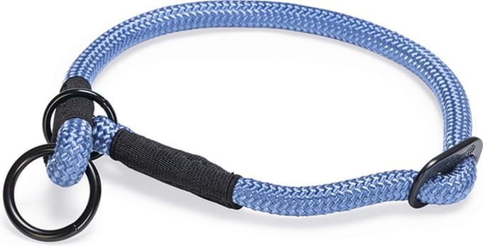 Beeztees Premium Parinca - Hondenhalsband - Rond - Nylon - Blauw - 45x1