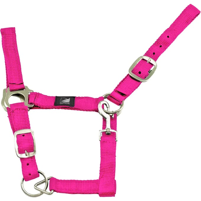 Nylon halster voor paard met dubbele aanpassing Supreme