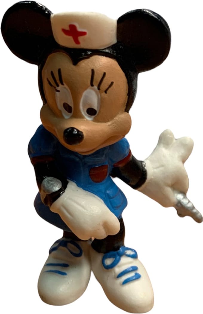 Dokter minnie mouse speelfiguurtje - vintage