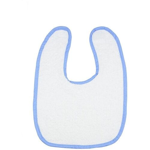 The One Towelling The One Baby Slabbetje 450 gram Wit/Blauw