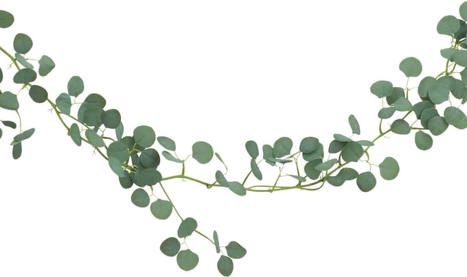 Chaks Eucalyptus - slinger - groen - 173 cm - kunstplant - bruiloft decoratie - versiering
