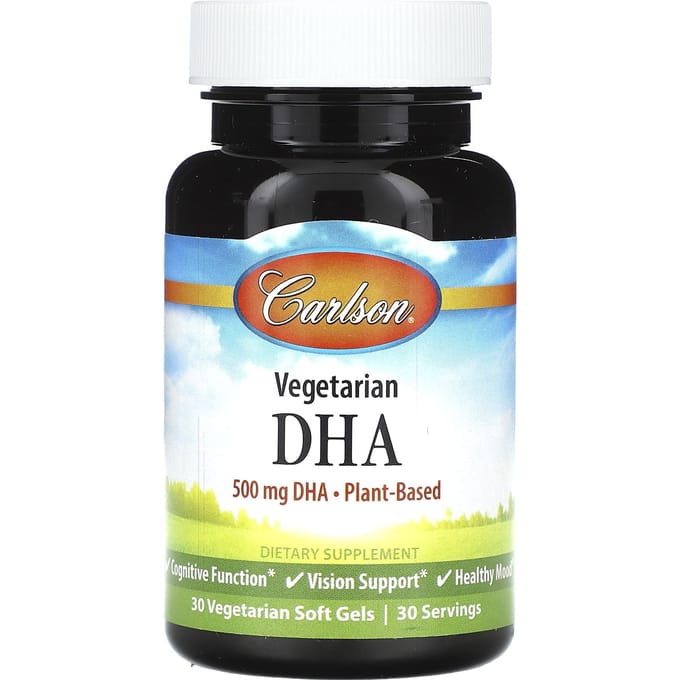 Plantaardige DHA, 500 mg, 30 vegetarische softgels