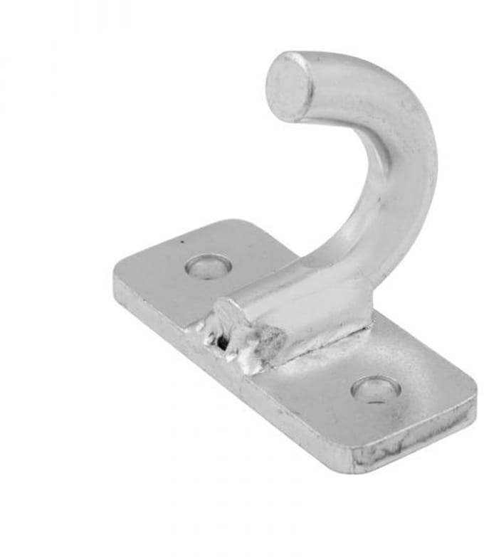 Muurplaat met haak – 6×2,5 cm – Dubbel Gelast
