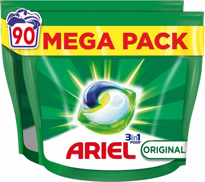 Ariel 3in1 Wasmiddel Pods Original 90 stuks