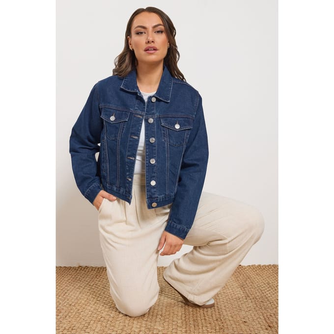 Yours Indigoblauw Denimjack Size 66-68