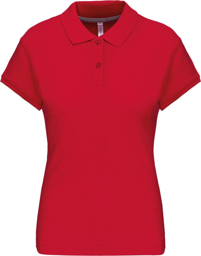 Kariban Damespolo korte mouwen K242 - Red - M