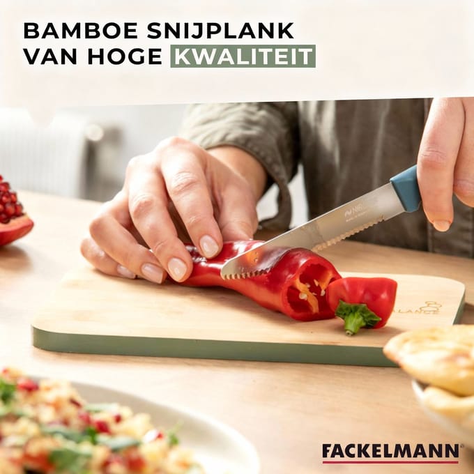 Snijplank van bamboe 21 x 15 cm Fackelmann Balance