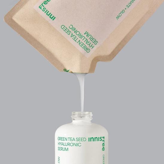 [INNISFREE] Green Tea Seed Hyaluronic Serum 80ml (Refill only) 1pc + Sample Gifts beige