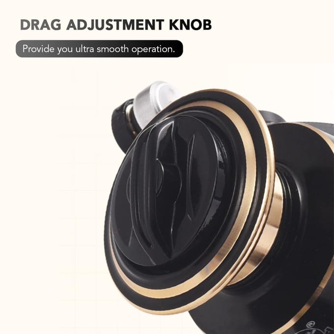 13+1BB Draaiende Molen 5.2:1 met verwisselbare linker- en rechterhandgreep DF5000 black