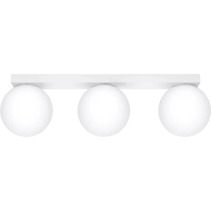 Sollux Lighting Plafondlamp Yoli - G9 - wit - staal/glas - 14.5x50x12cm