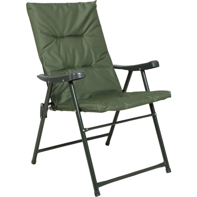 Mountain Warehouse Gewatteerde vouwstoel (Kaki Groen)