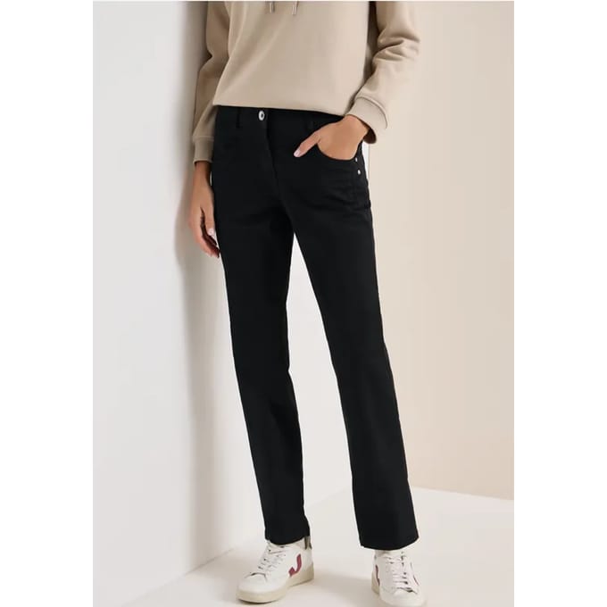 Broek met gewassen look