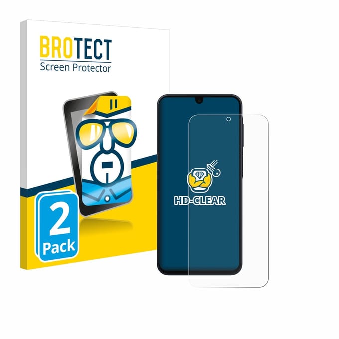 BROTECT - Screenprotector voor Samsung Galaxy A16 4G / A17 4G - Folie Beschermfolie transparant (2 Stuks)
