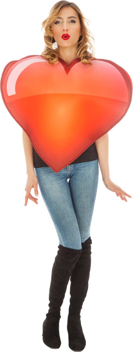 Kostuum Emoji Hart