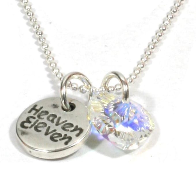 Heaven Eleven dames Ketting ballchain - swarovski elements hart