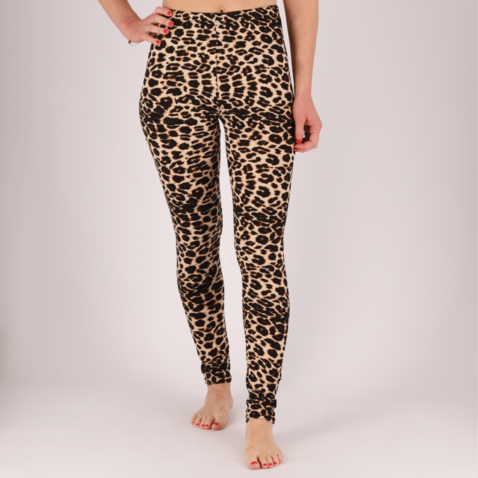 Morethansocks - Legging dames - Leopard print - Maat S t/m XXL - 2-Pack - Trendy - Lange legging