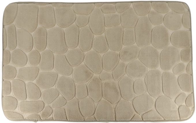 Tendance Badmat mat Pebble - microfiber - Memory Foam - taupe - 50 x 80 cm - antislip - badkamer