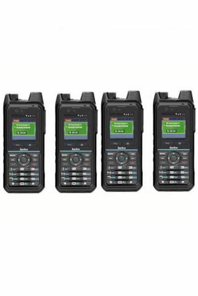 Set van 4 Inrico T330 4G LTE Zello Smart Portofoons IP68
