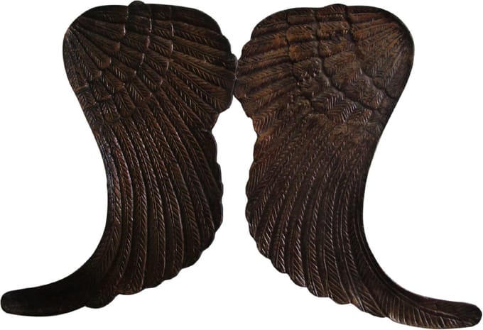 Deco4yourhome® - Vleugels - Wings - Muurdecoratie - Goud - Gold