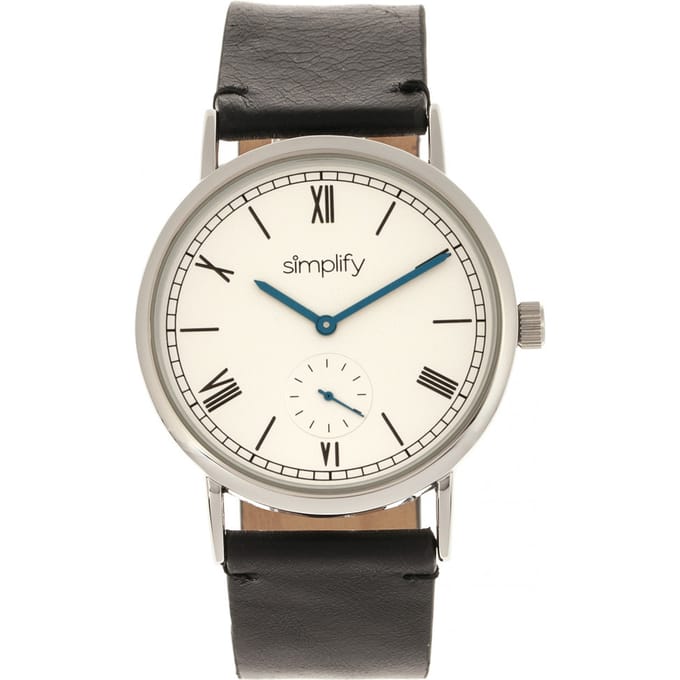 Vereenvoudig het 5100 horloge met leren band