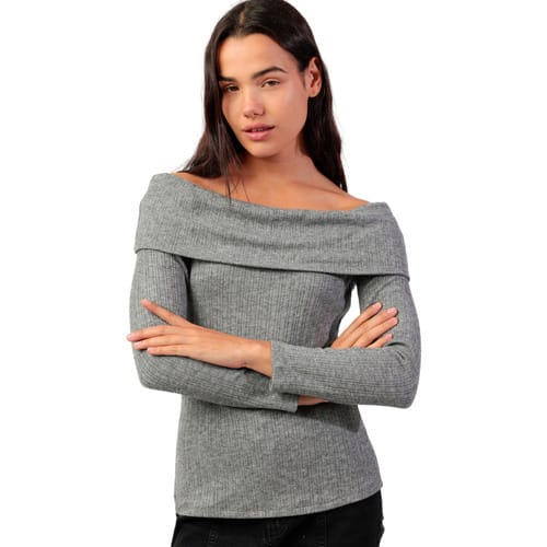Blouse Admas Top met lange mouwen Bandeau Melange
