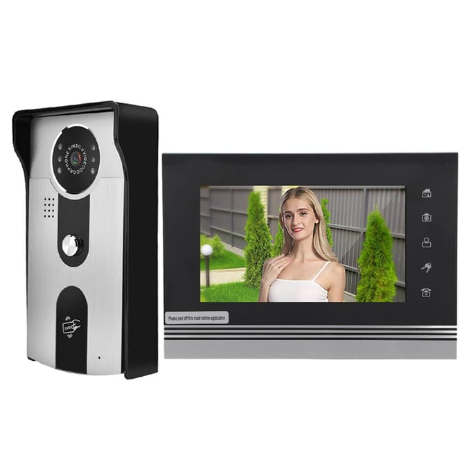 7 Inch Kleuren LCD Touch Videocamera Deurbel Intercom Toegangsysteem