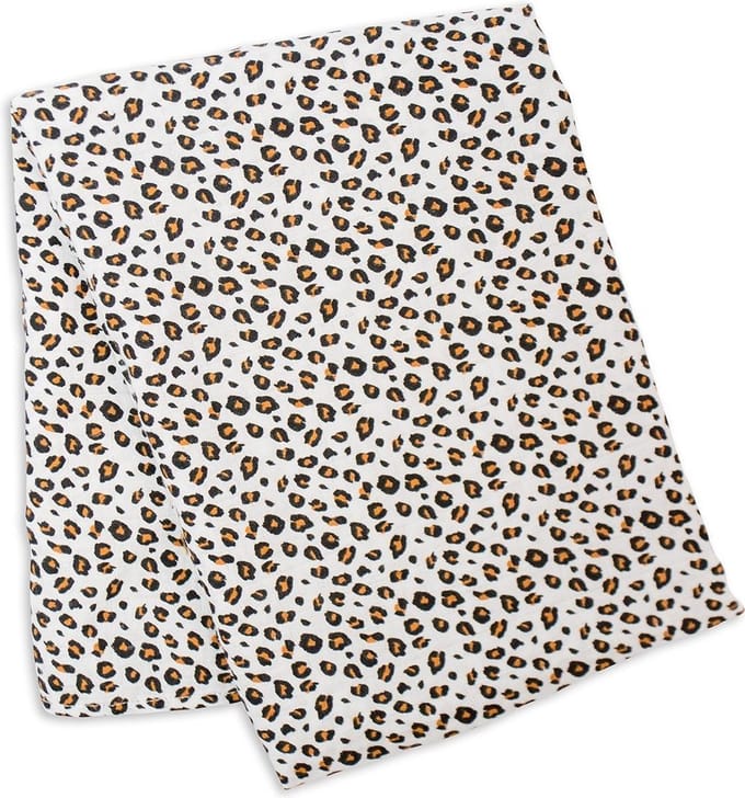 Lulujo - hydrofiele doek - swaddle - bamboo - 120x120 cm - Leopard