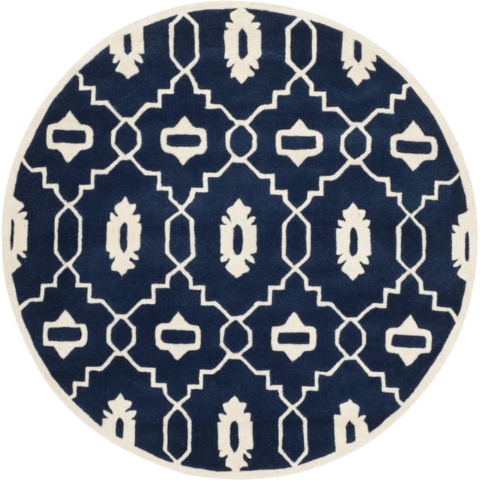 Vloerkleed Mondello rond handgemaakt | Safavieh